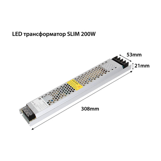 LED ТРАНСФОРМАТОР SLIM DC 24V IP20 200W 05143