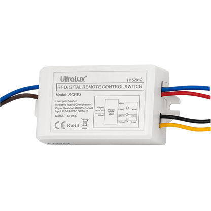 Триканален ключ с RF дистанционно управление 220V AC / SCRF3
