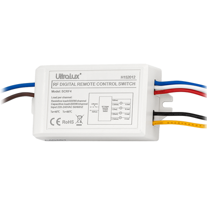 Четириканален ключ с RF дистанционно управление 220V AC / SCRF4