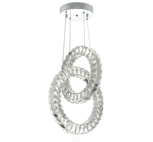 Кристален полилей, хром, led 40w, 4000k, 2045/40w