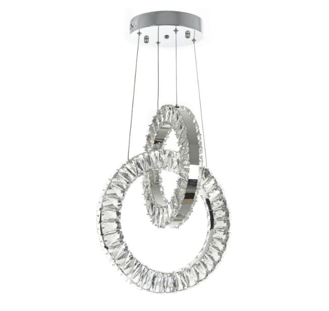 Кристален полилей, хром, led 40w, 4000k, 2045/40w