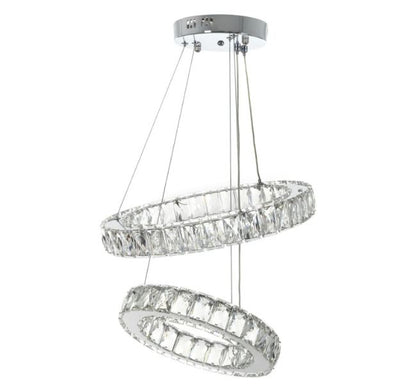 Кристален полилей, хром, led 25w, 6000k, 2047/25w