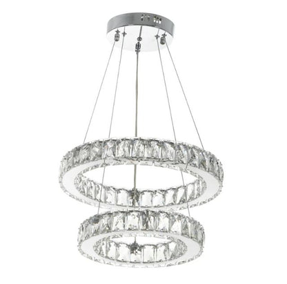 Кристален полилей, хром, led 25w, 6000k, 2047/25w