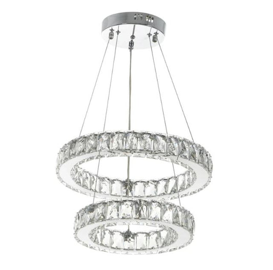 Кристален полилей, хром, led 25w, 6000k, 2047/25w