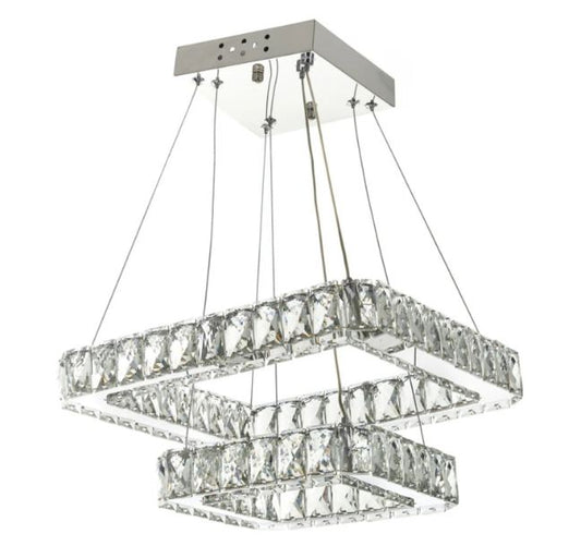 Кристален полилей, хром, led 44w, 6000k, 2048/44w