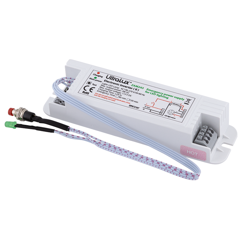 Захранващ авариен модул за LED осветление с батериен блок Li-ion 3.7V, 2600mAh / ZAM243