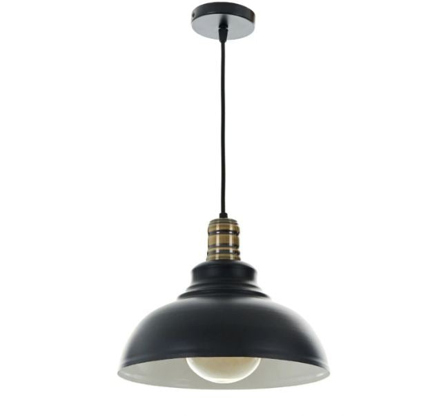 Метален пендел, черен, 1x40w, 2088 bk
