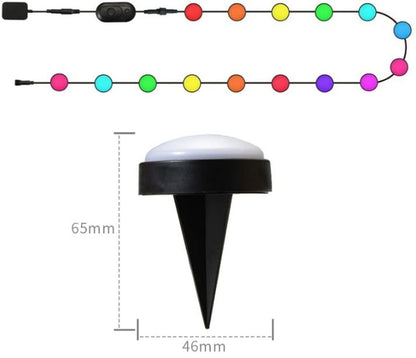 Градински спотчета Smarty, черен,, 2700k-4000k-6400k + RGB, led 4w, 2708a