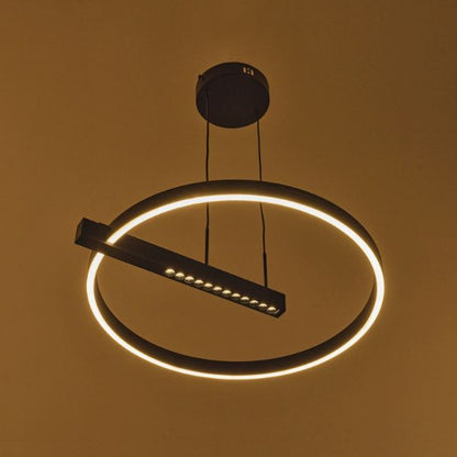 Полилей със смарт управление Salermo, черен, led 39W, 1976lm, 3000-6000k, 4016 bk