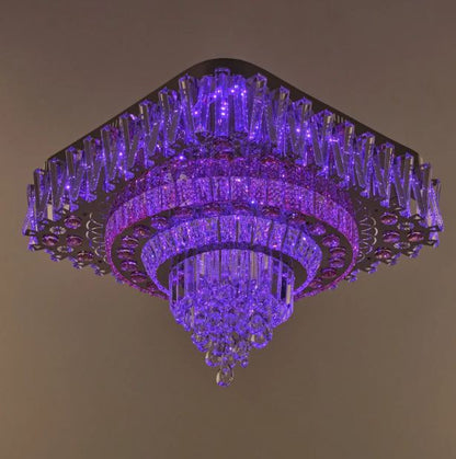 Плафониера Jude, хром, led 52w, 3000-6000k+RGB, 4061/600