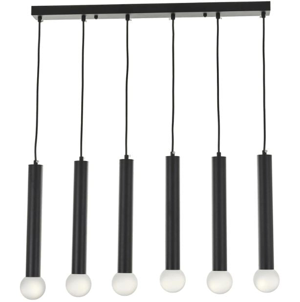 Полилей Arsanas, черен, led 6x6W, 3000-6000k, 2795/6 BK