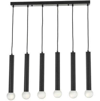 Полилей Arsanas, черен, led 6x6W, 3000-6000k, 2795/6 BK