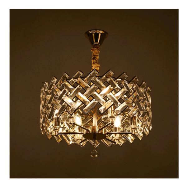 Полилей Tiffany, златен, 6xe14, 2600/6 gd