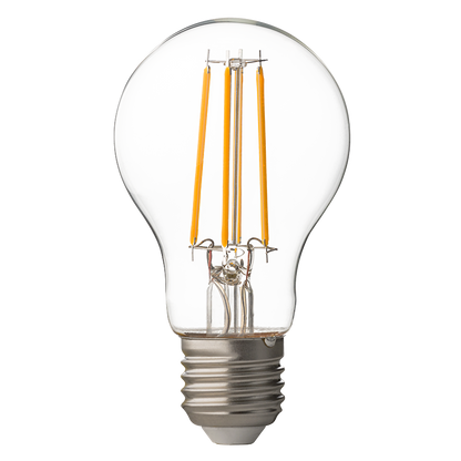 LED filament лампа крушка, димираща, 8W, E27, 2700K, 220-240V AC, топла светлина/LFB752727D