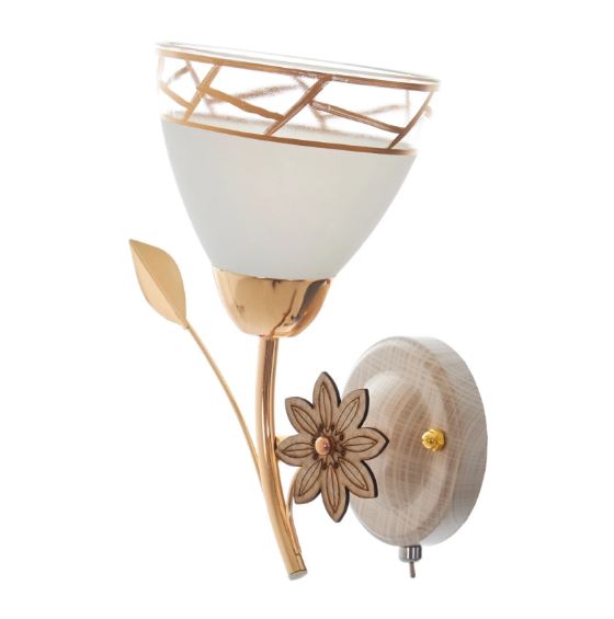 Метален аплик, злато, 1x40w, 1383/1w gd