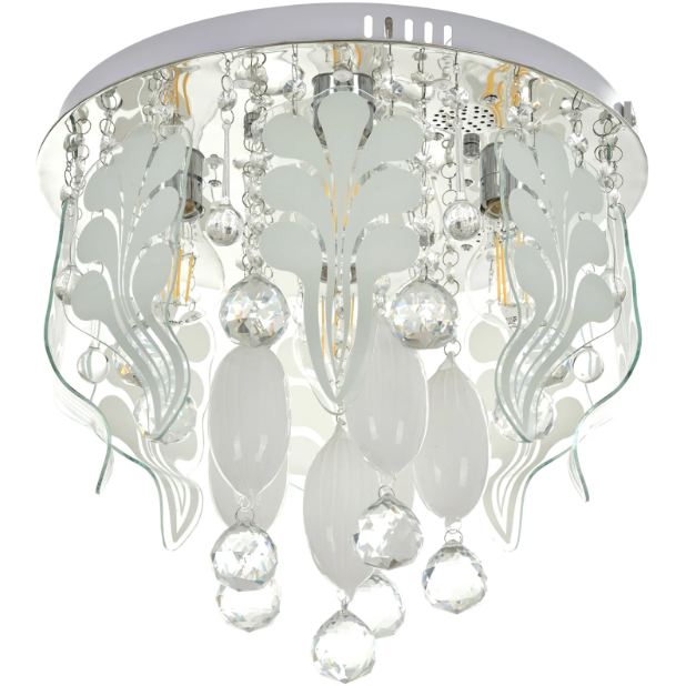 Плафон Natali, хром, led RGB 9w+4xe27, 3082/40 ch