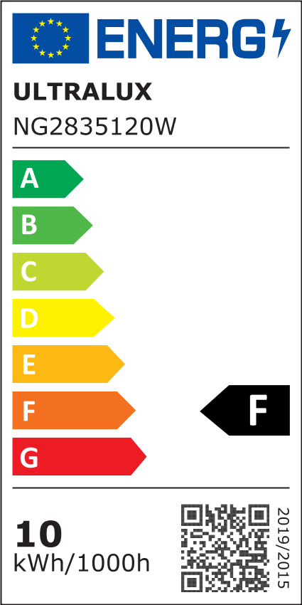 LED лента, 9.6W/m, 6500K, 12V DC, SMD2835, 120 LEDs/m / NG2835120W