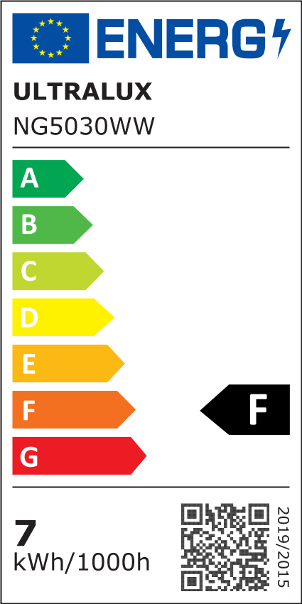 LED лента, 6.75W/m, 3000K, 12V DC, SMD5050, 30 LEDs/m, IP20 /NG5030WW