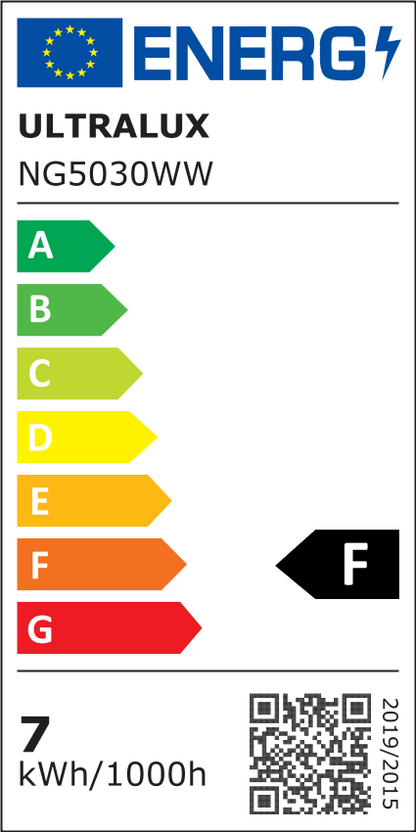 LED лента, 6.75W/m, 3000K, 12V DC, SMD5050, 30 LEDs/m, IP20 /NG5030WW