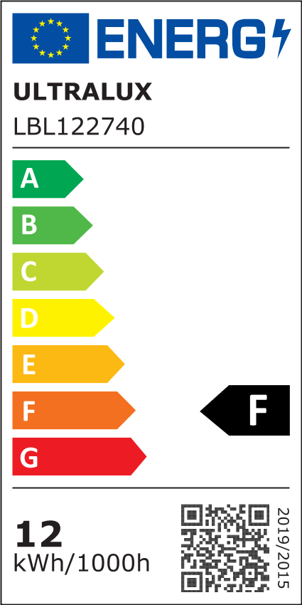 LED лампа крушка 12W, 4000K, E27, 220-240V AC, неутрална светлина/LBL122740