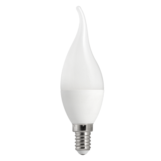 LED лампа пламък 5W, E14, 3000K, 220-240V AC, топла светлина/LFL51430