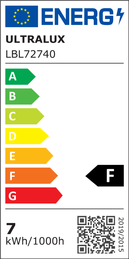 LED лампа крушка 7W, E27, 3000K, 220-240V AC, топла светлина/LBL72730