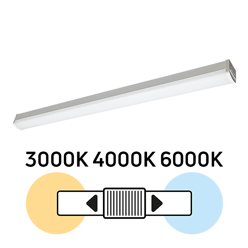 LED линейно осветително тяло CCT, 1.50м, 44W, 220V-240V AC, IP20 / LLBS44CCT