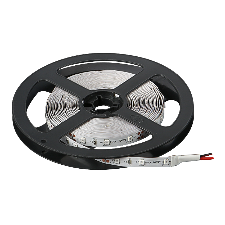 LED лента, 4.8W/m, червена, 12V DC, SMD2835, 60 LEDs/m, IP65/ NGW283560R