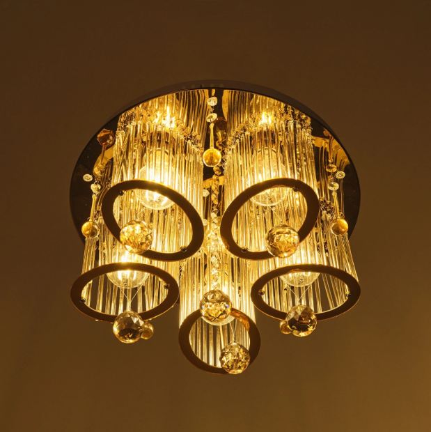 Плафон Dream, злато, 5xE27+led 9w, 3085/40 GD