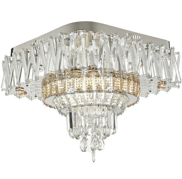 Плафониера Jude, хром, led 36w, 3000-6000k+RGB, 4061/500