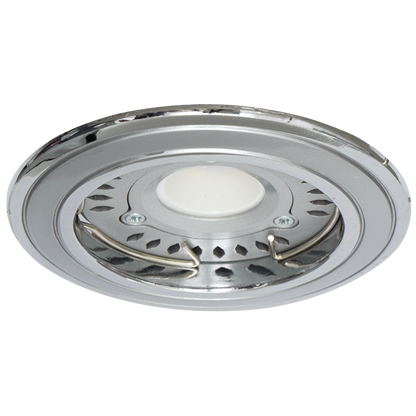 Рамка за вграждане кръг, GU10, стационарна, перлен хром/никел, алуминий, IP20 / FSGU10PCHN