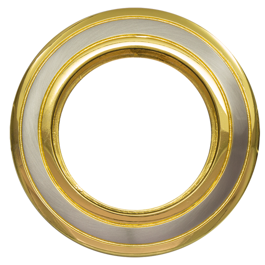 Рамка за вграждане кръг, Gu10, стационарна, сатиниран никел/злато, алуминий, IP20 Арт. № FSGU10SNG