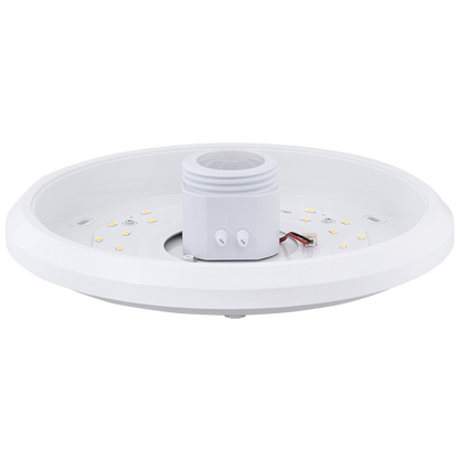 LED плафониера с PIR сензор за движение, кръг, бяла, 15W, 4000K, 220-240V AC, неутрална светлина, IP20 / SCLP1540
