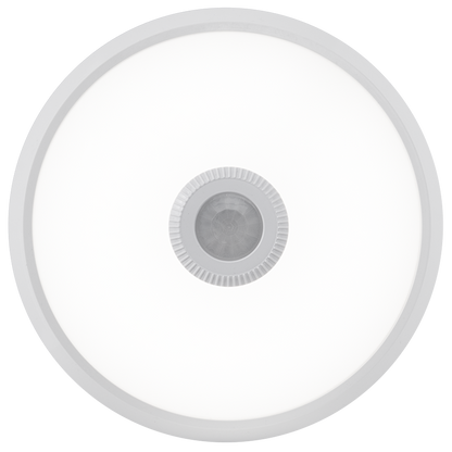 LED плафониера с PIR сензор за движение, кръг, бяла, 15W, 4000K, 220-240V AC, неутрална светлина, IP20 / SCLP1540