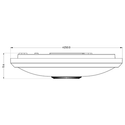 LED плафониера с PIR сензор за движение, кръг, бяла, 15W, 4000K, 220-240V AC, неутрална светлина, IP20 / SCLP1540