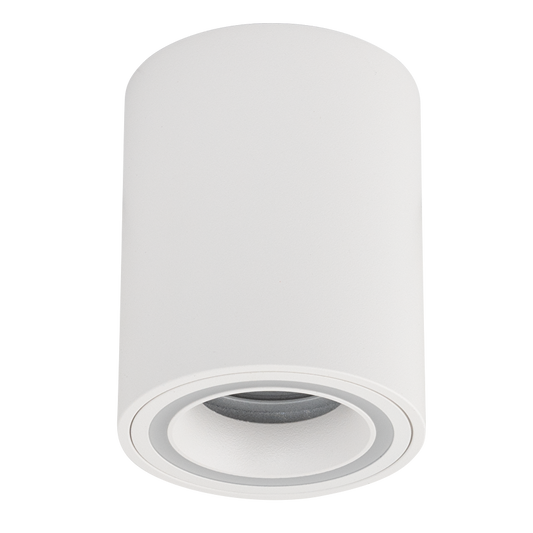 Тяло за открит монтаж, кръг, GU10, стационарно, бяло, IP20 / SDRGU10WH