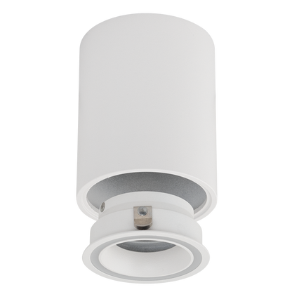Тяло за открит монтаж, кръг, GU10, стационарно, бяло, IP20 / SDRGU10WH