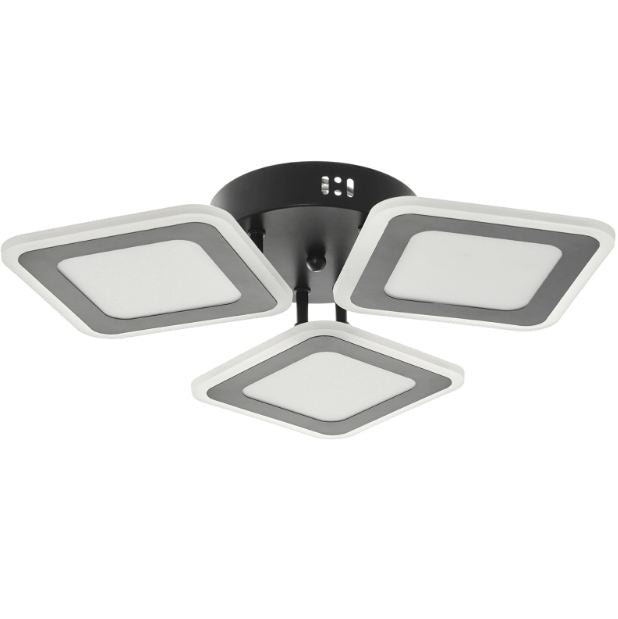 Плафон Cole със смарт управление, черен, led 102w, 3000-6000k, 2810BK/3T