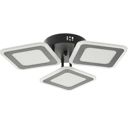 Плафон Cole със смарт управление, черен, led 102w, 3000-6000k, 2810BK/3T