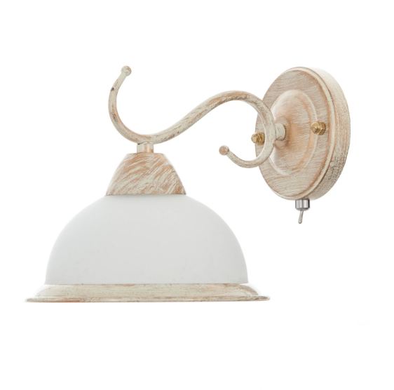 Метален аплик, бял, 1x40w, 1274/1w