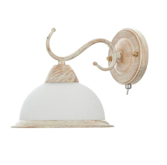 Метален аплик, бял, 1x40w, 1274/1w