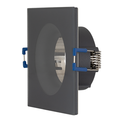 Рамка за вграждане квадрат, GU10, стационарна, сива, IP44 / LVSBSGU10GR