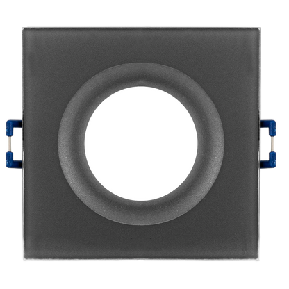 Рамка за вграждане квадрат, GU10, стационарна, сива, IP44 / LVSBSGU10GR