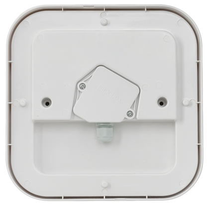 LED водоустойчива плафониера квадрат, бяла, 15W, 4000K, 220-240V AC, неутрална светлина, IP65 / LBHS1540WH