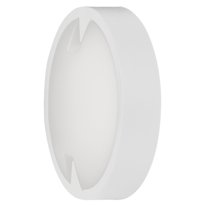 LED водоустойчива плафониера кръг, бяла, 12W, 4000K, 220-240V AC, неутрална светлина, IP65 / LBH1240WH
