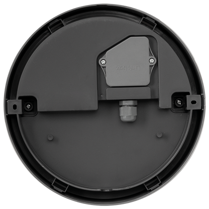 LED водоустойчива плафониера кръг, сива, 12W, 4000K, 220-240V AC, неутрална светлина, IP65 / LBH1240GR