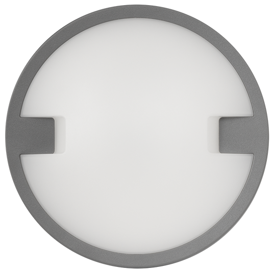 LED водоустойчива плафониера кръг, сива, 18W, 4000K, 220-240V AC, неутрална светлина, IP65 / LBH1840GR