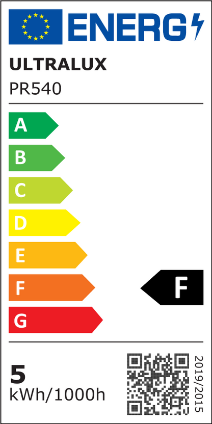 LED панел за вграждане, кръг, 5W, 4000K, 220-240V AC, неутрална светлина / PR540