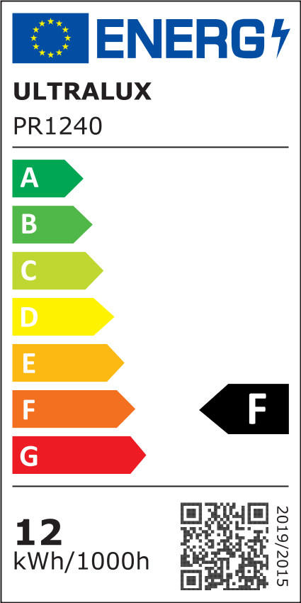 LED панел за вграждане, кръг, 12W, 4000K, 220-240V AC, неутрална светлина / PR1240