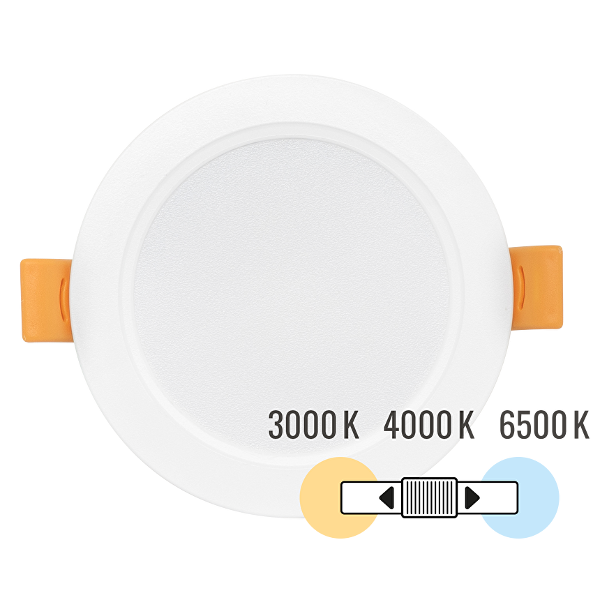 LED панел за вграждане, кръг, влагозащитен 5W, 3000K/4000K/6500K, 220-240V AC, IP54 / PRW5CCT